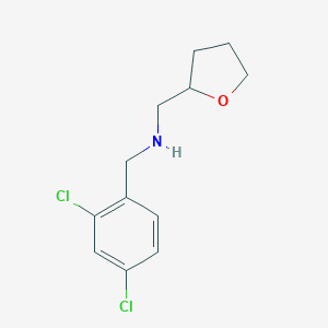 molecular formula C12H15Cl2NO B324517 N-(2,4-dichlorobenzyl)-N-(tetrahydro-2-furanylmethyl)amine 