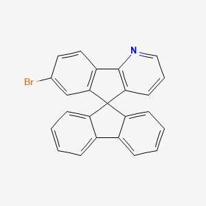 molecular formula C24H14BrN B3245171 Spiro[9H-fluorene-9,5'-[5H]indeno[1,2-b]pyridine],7'-bromo- CAS No. 1666128-76-2