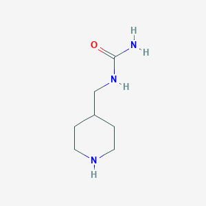 molecular formula C7H15N3O B3245183 (哌啶-4-基甲基)脲 CAS No. 166816-21-3