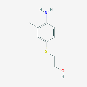 molecular formula C9H13NOS B3245188 2-[(4-氨基-3-甲基苯基)硫烷基]乙醇 CAS No. 166818-83-3