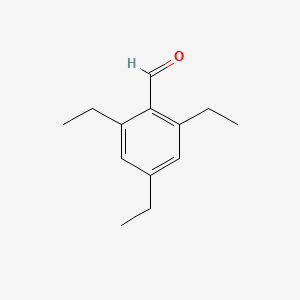 molecular formula C13H18O B3245205 2,4,6-Triethylbenzaldehyde CAS No. 16688-89-4