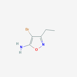 molecular formula C5H7BrN2O B3245222 4-溴-3-乙基异恶唑-5-胺 CAS No. 166964-38-1