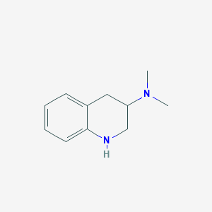 molecular formula C11H16N2 B3245229 N,N-dimethyl-1,2,3,4-tetrahydroquinolin-3-amine CAS No. 1670-50-4