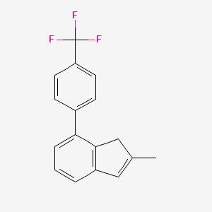 molecular formula C17H13F3 B3245232 2-甲基-7-(4-(三氟甲基)苯基)-1H-茚 CAS No. 167021-57-0