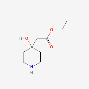 B3245274 Ethyl 2-(4-hydroxypiperidin-4-yl)acetate CAS No. 167364-28-5