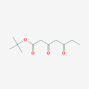 molecular formula C11H18O4 B3245283 叔丁基 3,5-二氧代庚酸酯 CAS No. 167391-46-0