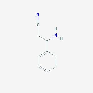 molecular formula C9H10N2 B3245296 3-Amino-3-phenylpropanenitrile CAS No. 16750-41-7