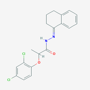 molecular formula C19H18Cl2N2O2 B324530 2-(2,4-dichlorophenoxy)-N'-(3,4-dihydro-1(2H)-naphthalenylidene)propanohydrazide 