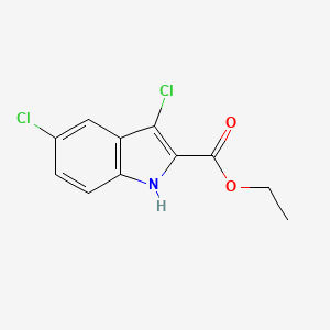 molecular formula C11H9Cl2NO2 B3245305 3,5-Dichloro-1H-indole-2-carboxylic acid ethyl ester CAS No. 167631-22-3
