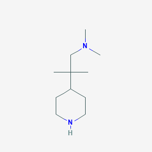 molecular formula C11H24N2 B3245310 Dimethyl[2-methyl-2-(piperidin-4-yl)propyl]amine CAS No. 167649-35-6