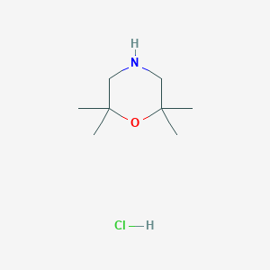 molecular formula C8H18ClNO B3245352 2,2,6,6-Tetramethylmorpholine hcl CAS No. 167947-93-5