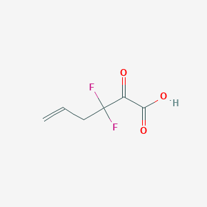 molecular formula C6H6F2O3 B3245369 3,3-Difluoro-2-oxohex-5-enoic acid CAS No. 168101-96-0