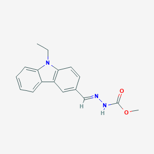 molecular formula C17H17N3O2 B324538 methyl 2-[(9-ethyl-9H-carbazol-3-yl)methylene]hydrazinecarboxylate 