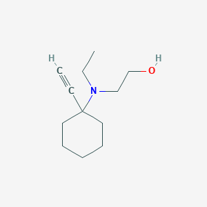 molecular formula C12H21NO B3245382 Ethanol, 2-[ethyl(1-ethynylcyclohexyl)amino]- CAS No. 16815-48-8