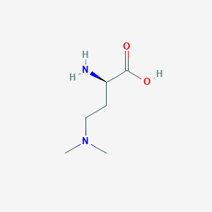 molecular formula C6H14N2O2 B3245449 (2R)-2-Amino-4-(dimethylamino)butanoic acid CAS No. 1690155-12-4