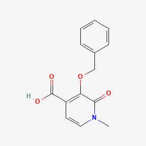 molecular formula C14H13NO4 B3245472 3-苄氧基-4-羧基-1-甲基-2(1H)-吡啶酮 CAS No. 169237-38-1