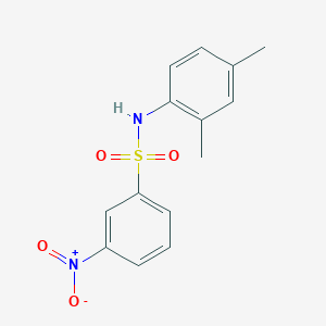 molecular formula C14H14N2O4S B3245500 N-(2,4-dimethylphenyl)-3-nitrobenzenesulfonamide CAS No. 16939-22-3