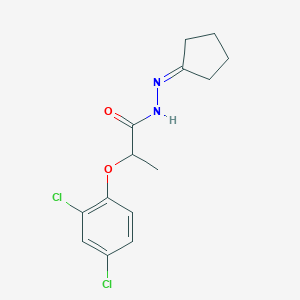 molecular formula C14H16Cl2N2O2 B324551 N'-cyclopentylidene-2-(2,4-dichlorophenoxy)propanohydrazide 