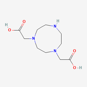 molecular formula C10H19N3O4 B3245545 2-[4-(Carboxymethyl)-1,4,7-triazonan-1-yl]acetic acid CAS No. 169698-13-9