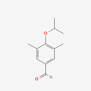 molecular formula C12H16O2 B3245570 4-Isopropoxy-3,5-dimethylbenzaldehyde CAS No. 169806-12-6