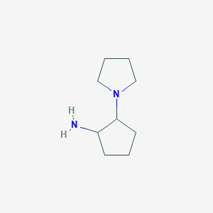 molecular formula C9H18N2 B3245578 2-(Pyrrolidin-1-yl)cyclopentan-1-amine CAS No. 169815-76-3