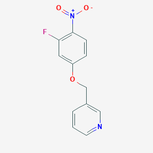 B3245615 3-((3-Fluoro-4-nitrophenoxy)methyl)pyridine CAS No. 170282-74-3