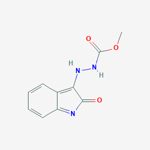 molecular formula C10H9N3O3 B324563 methyl N-[(2-oxoindol-3-yl)amino]carbamate 