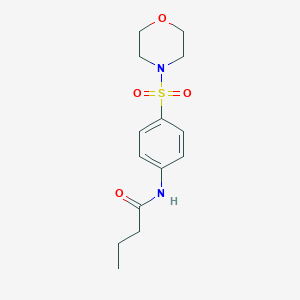 molecular formula C14H20N2O4S B324565 N-[4-(Morpholine-4-sulfonyl)-phenyl]-butyramide 