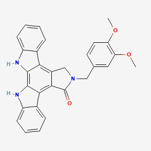 6-(3,4-Dimethoxybenzyl)-6,7,12,13-tetrahydro-5H-indolo[2,3-a]pyrrolo[3,4-c]carbazol-5-one