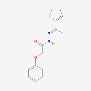 molecular formula C14H14N2O2S B324568 2-phenoxy-N'-[1-(2-thienyl)ethylidene]acetohydrazide 