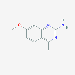 molecular formula C10H11N3O B3245709 7-Methoxy-4-methylquinazolin-2-amine CAS No. 171003-73-9