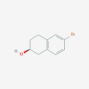 molecular formula C10H11BrO B3245751 (2S)-6-Bromo-1,2,3,4-tetrahydronaphthalen-2-ol CAS No. 171965-24-5