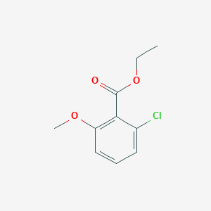 molecular formula C10H11ClO3 B3245771 Ethyl 2-chloro-6-methoxybenzoate CAS No. 172217-12-8