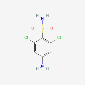 molecular formula C6H6Cl2N2O2S B3245792 4-氨基-2,6-二氯苯-1-磺酰胺 CAS No. 172514-47-5