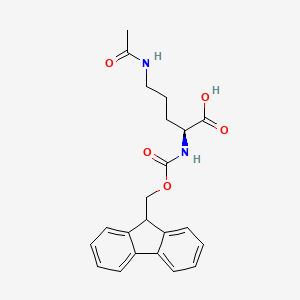 molecular formula C22H24N2O5 B3245837 N5-Acetyl-N2-Fmoc-L-Ornithine CAS No. 172690-48-1