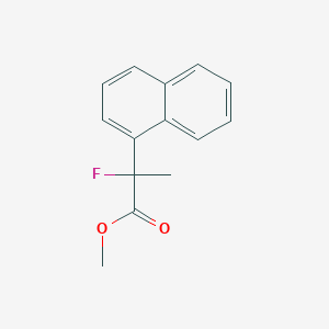 molecular formula C14H13FO2 B3245852 Methyl 2-fluoro-2-(naphthalen-1-yl)propanoate CAS No. 172800-22-5