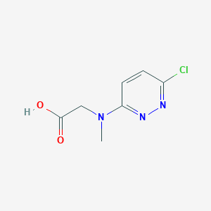 molecular formula C7H8ClN3O2 B3245854 2-[(6-Chloropyridazin-3-YL)(methyl)amino]acetic acid CAS No. 17285-00-6