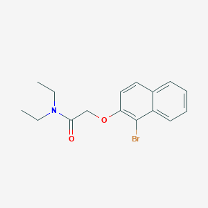 molecular formula C16H18BrNO2 B324587 2-[(1-bromo-2-naphthyl)oxy]-N,N-diethylacetamide 