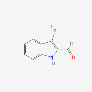 molecular formula C9H7NO2 B3245893 3-羟基-1H-吲哚-2-甲醛 CAS No. 172984-51-9
