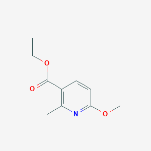 molecular formula C10H13NO3 B3245903 Ethyl 6-methoxy-2-methylnicotinate CAS No. 173261-76-2