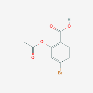 molecular formula C9H7BrO4 B3245935 2-(Acetyloxy)-4-bromobenzoic acid CAS No. 17336-09-3