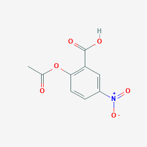 molecular formula C9H7NO6 B3245943 2-Acetyloxy-5-nitrobenzoic acid CAS No. 17336-14-0