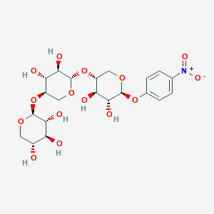 molecular formula C21H29NO15 B3245955 4-Nitrophenyl-b-xylotrioside CAS No. 173468-29-6