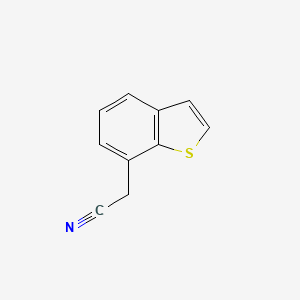 molecular formula C10H7NS B3245991 Benzo[b]thiophene-7-acetonitrile CAS No. 17381-53-2