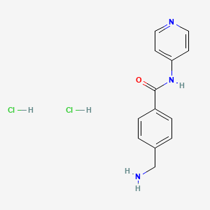 molecular formula C13H15Cl2N3O B3245996 4-(氨基甲基)-N-(吡啶-4-基)苯甲酰胺二盐酸盐 CAS No. 173897-49-9