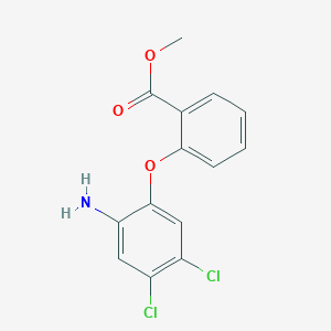 molecular formula C14H11Cl2NO3 B3246004 Methyl 2-(2-amino-4,5-dichlorophenoxy)benzoate CAS No. 173983-39-6
