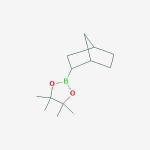 molecular formula C13H23BO2 B3246029 2-(Bicyclo[2.2.1]heptan-2-yl)-4,4,5,5-tetramethyl-1,3,2-dioxaborolane CAS No. 174090-32-5