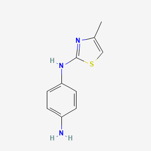 1-N-(4-methyl-1,3-thiazol-2-yl)benzene-1,4-diamine