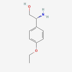 molecular formula C10H15NO2 B3246054 (R)-2-amino-2-(4-ethoxyphenyl)ethan-1-ol CAS No. 174500-19-7