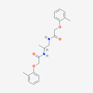 molecular formula C21H26N2O4 B324606 N-(1-methyl-2-{[(2-methylphenoxy)acetyl]amino}ethyl)-2-(2-methylphenoxy)acetamide 